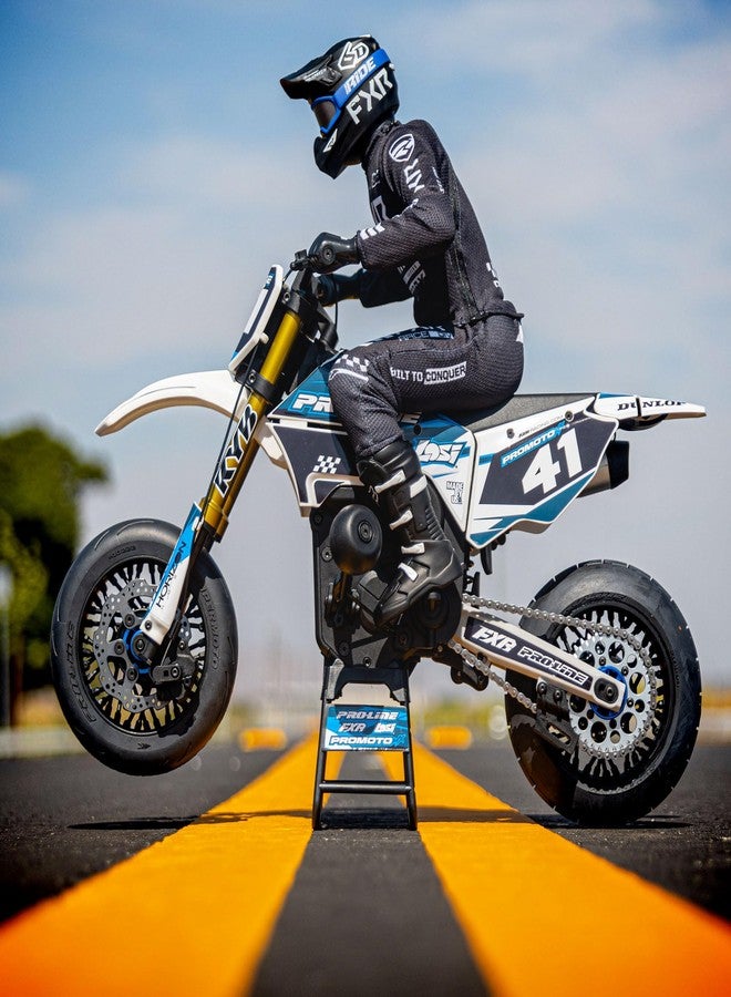 Pro-Line Racing 1/4 Supermoto Tire Front MTD Black Wheel PM-MX/SM PRO1022210 RC Tire - Image 5